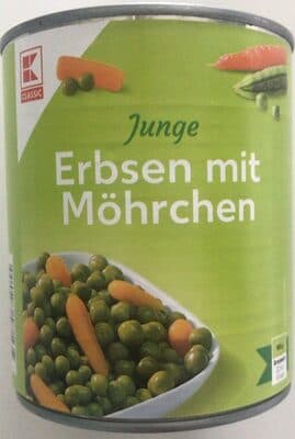 Dose - Erbsen mit Möhrchen