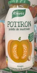 Soupe potiron pointe de muscade