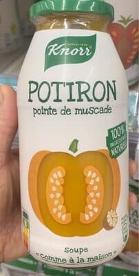 Soupe potiron pointe de muscade