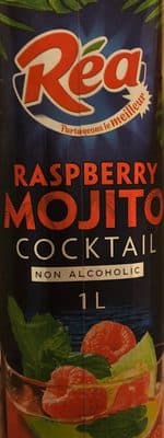 Raspberry mojito cocktail