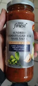 Tesco Finest Sun Dried Tomato Garlic And Basil Sauce 340G