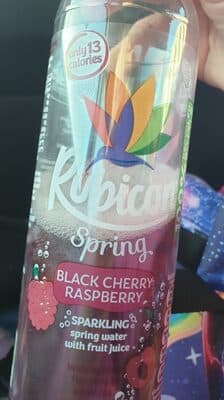 Spring Black Cherry Raspberry Flavoured Sparkling Spring Water