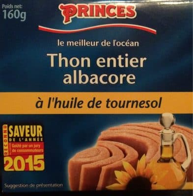 160G Thon Huile Tournesol 1 / 5 Princes Foods