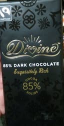 85% Dark Chocolate Bar, Fairtrade 15 x 100G