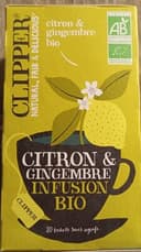 Infusion bio citron et gingembre