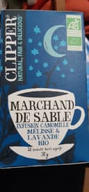 Infusion bio marchand de sable camomille mélisse lavande