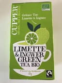 Cupper Grüner Tee Limette & Ingwer, 1,75 GR, 20 BTL Packung