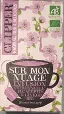 Infusion bio sur mon nuage citronnelle eucalyptus ginkgo