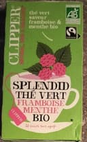 Thé bio splendid thé vert framboise menthe