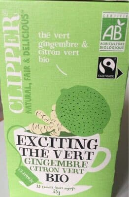 Thé vert bio au gingembre et citron vert