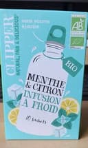 Infusion à froid bio Menthe & Citron