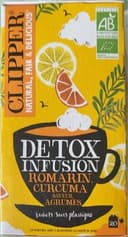 Infusion bio détox romarin curcuma