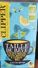 Infusion bio Taille de rêve au maté menthe et citron