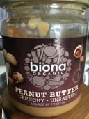 Bulk Deal 6 X Biona Peanut Butter Crunchy- No Salt 250G