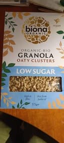 Granola oaty clusters low sugar