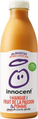 Smoothie mangue fruit de la passion et pomme