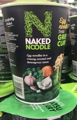 Green curry egg noodle