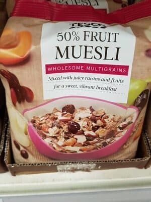 50% fruit muesli