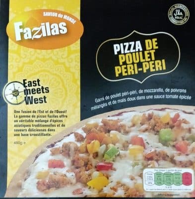 Pizza de poulet peri-peri