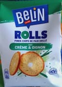 Biscuits fines chips Rolls goût crème et oignon