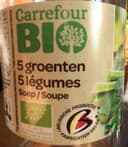 Carrefour Bio 5 Légumes Soupe