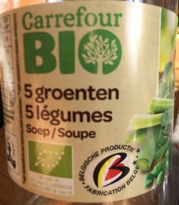 Carrefour Bio 5 Légumes Soupe