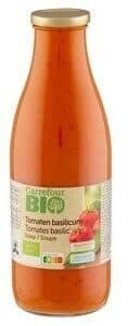 Carrefour Bio Tomates Basilic Soupe