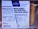 Madeleines aux oeufs frais