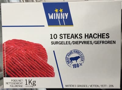10 steaks hachés surgelés
