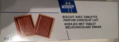 Biscuit avec tablette parfum Chocolat lait