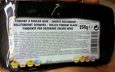 Fondant à rouler noir