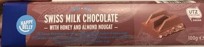 Chocolat au lait suisse au nougat