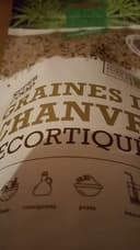Graines de chanvre décortiquées