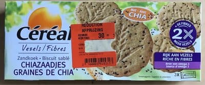 Biscuit sablé  graines de chia