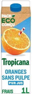 Tropicana Pure premium oranges pressées sans pulpe 1 L