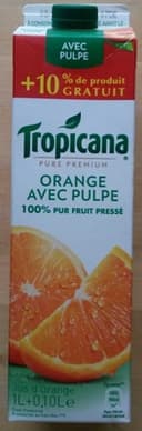 Pure Premium Orange avec Pulpe pressée