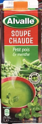 Soupe chaude Petits pois & menthe