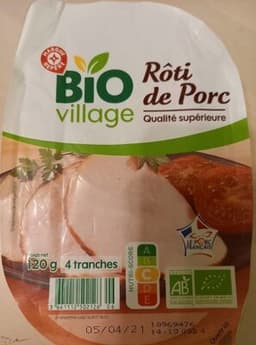 Roti de porc bio qualité supérieure