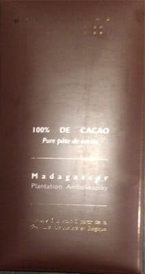 100% Pure pâte de cacao Ambolikapiky
