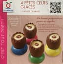 4 petits oeufs glacés vanille caramel