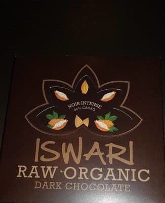 Raw organic dark chocolate