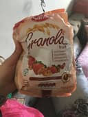 Granola fruit strawberry cranberry raspberry