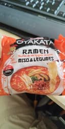 Oyakata - Ramen Nouilles de blé longues et fines saveur Miso & Légumes