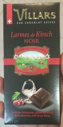 Villars Chocol.liqueur Kirsch Couverture Noir Tablette 100G