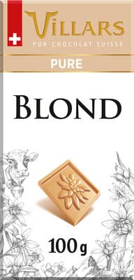Tablette de chocolat blond dégustation