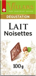 Tablette lait noisette suisse