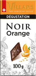 Tablette de chocolat noir dégustation orange confite