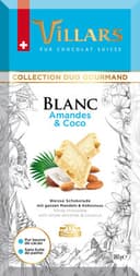 Tablette de chocolat blanc amandes et coco