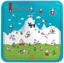 Boîte Métal Assortiment Papillotes Pralinés Suisse Mumu Cow Villars 250g