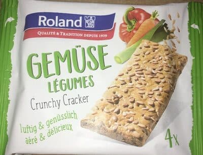 Crunchy crackers aux legumes